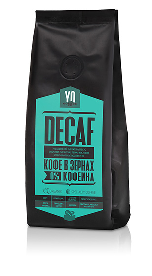 Кофе в зернах без кофеина DECAF
