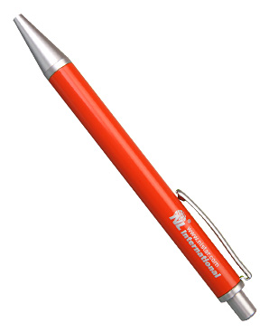 Ручка оранжевая с логотипом NL